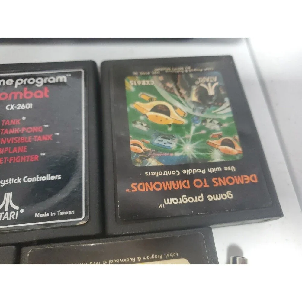 Original Atari 2600 Starter Set: Console w/ 7 Classic Games And Box Read
